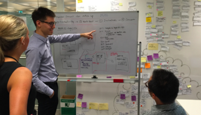 Ryan running a Story Kickoff
