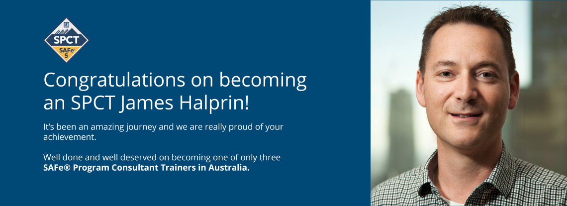 Congratulate James Halprin on becoming an SPCT